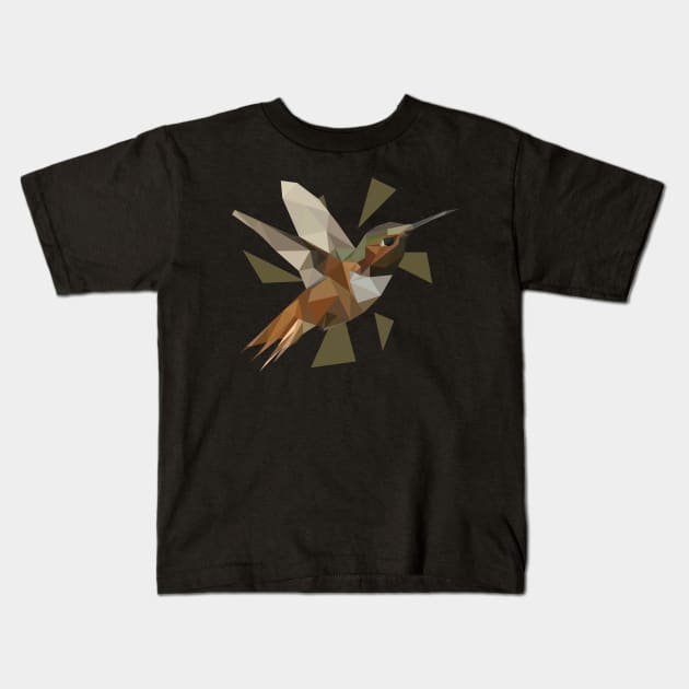 birds lowpoly art Kids T-Shirt by Amartwork